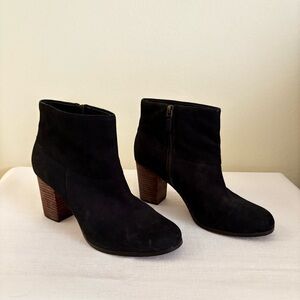Cole Haan Womens Cassidy Ankle Bootie Boot Black Nubuck Leather Sz 9B